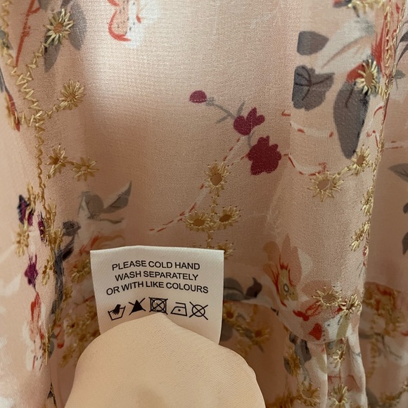 JessaKae Cottagecore Maxi Dress Small Pink Floral Whimsy Fairy Spring Modest - Picture 13 of 13